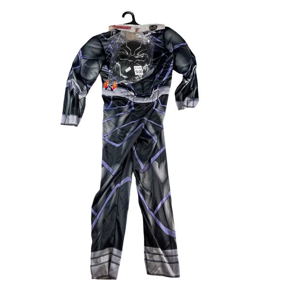 Marvel Black Panther Light Up Costume & Mask Youth Medium (8-10) Avengers NWT - Picture 1 of 6